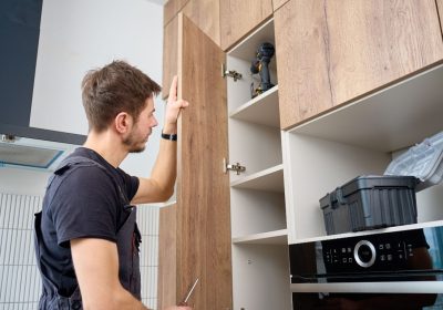Kitchen Cabinet wooden Furniture Painting Services in Dubai
